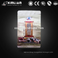 China wholesale flat bottom stand up bags for tea packaging/eight side sealed stand up bags